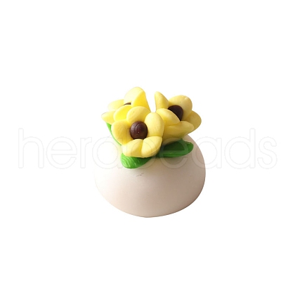 Polymer Clay Potted Plant Miniature Ornaments PW-WGA50CA-03-1