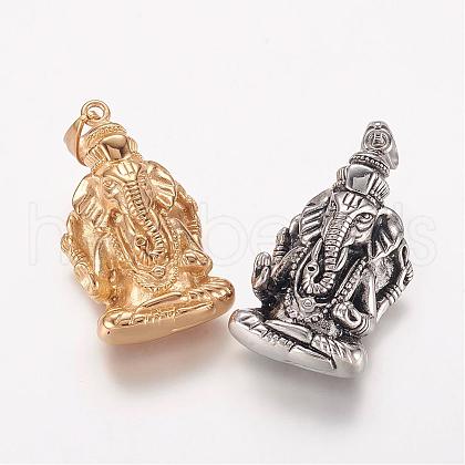 304 Stainless Steel Pendants STAS-P137-15-1