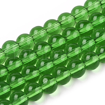 Transparent Glass Beads Strands GLAA-T032-T6mm-07-1