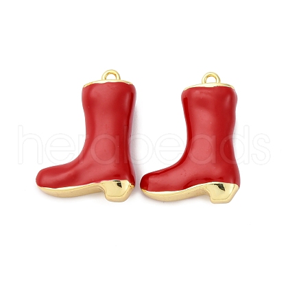 Brass Enamel Pendants KK-F895-09G-1