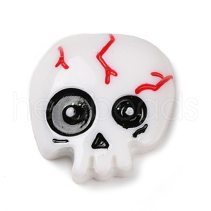 Skull Halloween Opaque Resin Decoden Cabochons RESI-R446-01D-1