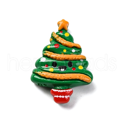 Christmas Series Opaque Resin Cabochons RESI-Q010-02B-1