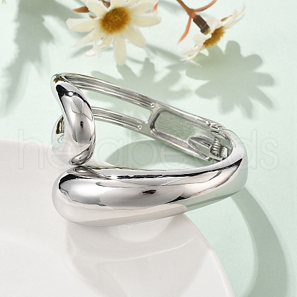 Alloy Hinged Bangles for Womrn BJEW-D312-01P-1