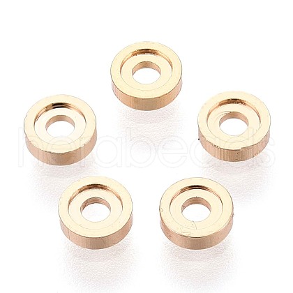 Brass Spacer Beads KK-T075-61G-1