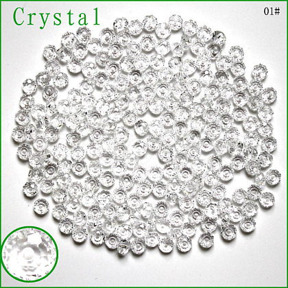 Imitation Austrian Crystal Beads SWAR-F068-3x4mm-01-1