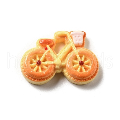 Vehicle Theme Opaque Resin Cabochons RESI-C056-03F-1