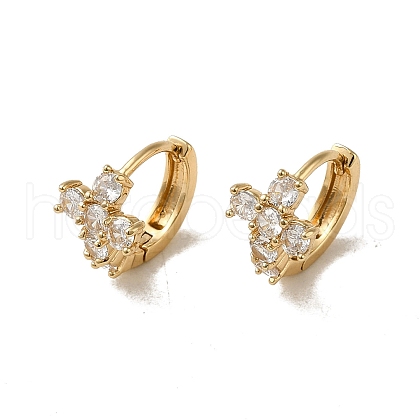 KC Gold Plated Brass Micro Pave Cubic Zirconia Hoop Earring EJEW-L271-11KCG-01-1