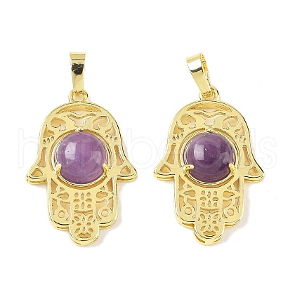 Natural Amethyst Pendants G-F786-07G-28-1