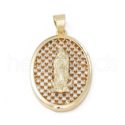 Rack Plating Brass Micro Pave Cubic Zirconia Pendants KK-G451-13G-1