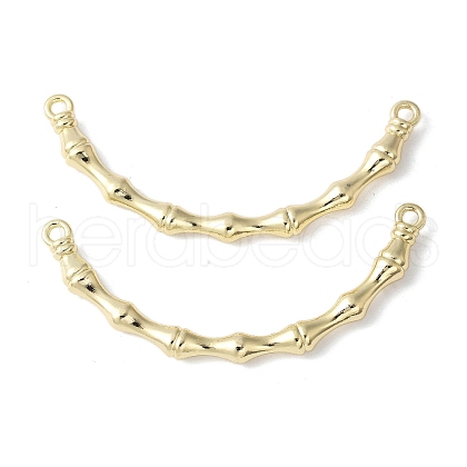 Alloy Curved Bamboo Stick Connector Charms PALLOY-S044-07B-G-1