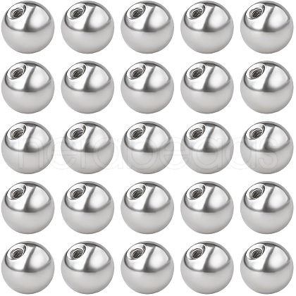 Beebeecraft 60Pcs Stainless Steel Ear Nuts STAS-BBC0005-14P-1