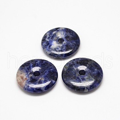 Natural Sodalite Pendants G-P076-40B-1