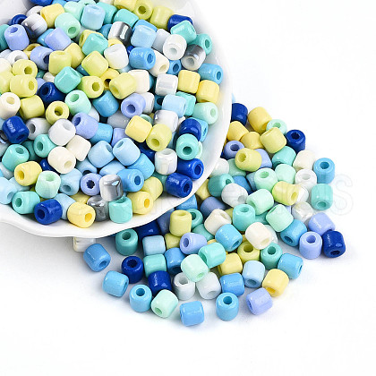 Opaque Colours Glass Seed Beads SEED-N007-14A-1