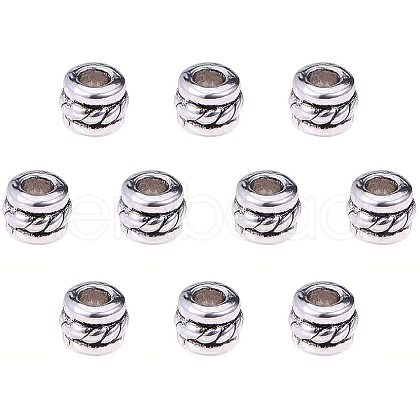 Alloy Tibetan Style Grooved Spacer Beads PALLOY-PH0005-18-1