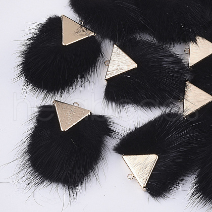Faux Mink Fur Tassel Pendant Decorations FIND-S302-05K-1