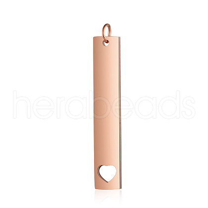 Ion Plating(IP) 304 Stainless Steel Pendants STAS-I311-13RG-1