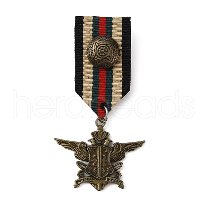 Eagle Medal Alloy Lapel Pin JEWB-WH0027-05AB-1