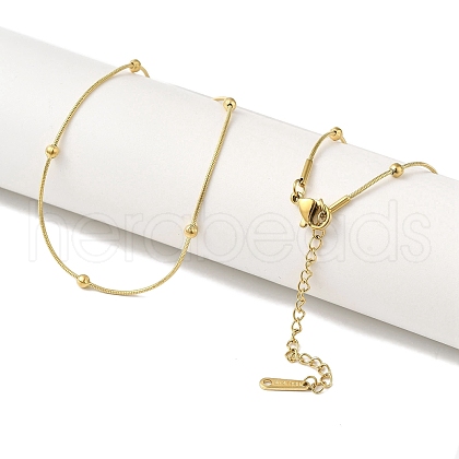 304 Stainless Steel Satellite Chain Necklaces NJEW-B082-01G-01-1