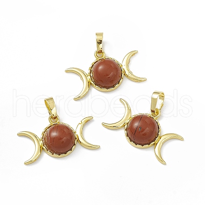 Natural Red Jasper Pendants G-H283-02E-1