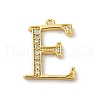Rack Plating Brass Micro Pave Cubic Zirconia Pendant KK-H449-76G-01-1