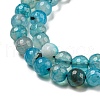 Natural Agate Beads Strands X-G-E054-6mm-16-3