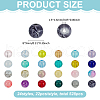 FINGERINSPIRE 528Pcs 24 Styles Baking Painted Glass Beads DGLA-FG0001-01-2