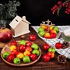 CHGCRAFT 30Pcs 3 Colors Mini Foam Imitation Apples DJEW-CA0001-26-4