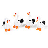 4Pcs  Handmade Lampwork Swan Display Decorations LAMP-T023-19-1