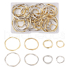 Yilisi 48Pcs 8 Style Alloy Linking Rings FIND-YS0001-12-2