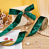 Single Face Velvet Wired Ribbon OCOR-WH0078-222B-03-5