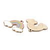 Alloy Enamel Pendants ENAM-S126-086-NR-3