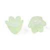 Transparent Acrylic Bead Caps FACR-N005-002B-5