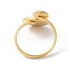 304 Stainless Steel Open Cuff Ring Findings STAS-E124-05G-G-3