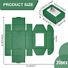 Rectangle Paper Folding Shipping Box with Window CON-WH0099-25B-2