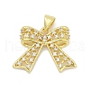 Brass Micro Pave Cubic Zirconia Pendants KK-D317-098A-G-1