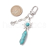 Synthetic Turquoise Pendant Decorations HJEW-JM03020-03-3