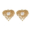 304 Stainless Steel Rhinestone Pendants STAS-L290-52G-1