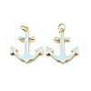 Brass Enamel Pendants KK-L237-023G-2