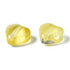 Transparent Spray Painted Glass Beads GGLA-S054-012E-04-3