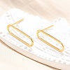 Brass Stud Earrings KK-T038-484B-2