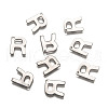 Tarnish Resistant 304 Stainless Steel Letter Charms STAS-O072-R-2