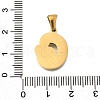 304 Stainless Steel Pendants STAS-K297-01G-G-3