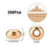 CREATCABIN 500Pcs Brass Beads KK-CN0001-29-2