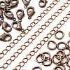 DIY Brass Twisted Chains Necklace Making Kits DIY-LS0002-88R-3
