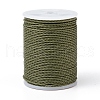 Round Waxed Polyester Cord YC-G006-01-1.0mm-37-1