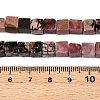 Natural Rhodonite Beads Strands G-T139-6x6-16A-5