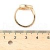 Aloy Rhinestone Open Cuff Rings RJEW-H249-01G-3