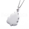 304 Stainless Steel Pendant Necklaces NJEW-Z008-04P-4