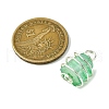 5Pcs Electroplated Natural Quartz Pendants PALLOY-JF03148-2