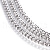 Tarnish Resistant 201 Stainless Steel Curb Chains CHS-P007-28P-2